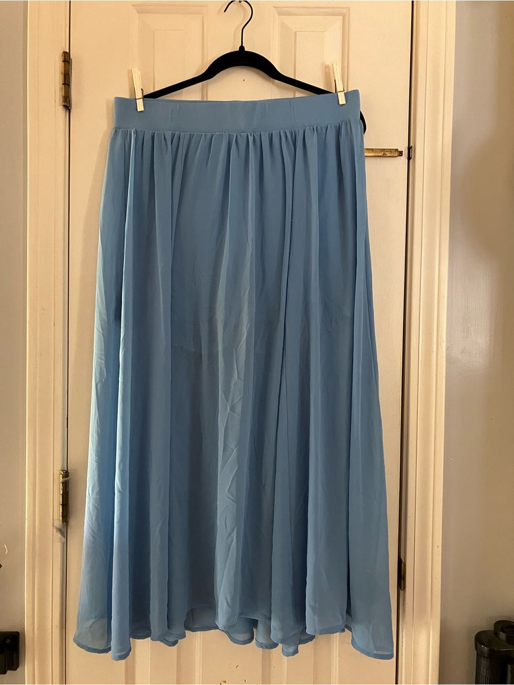 Torrid Blue Midi Skort Size 1 Plus Pull On Elastic Waist